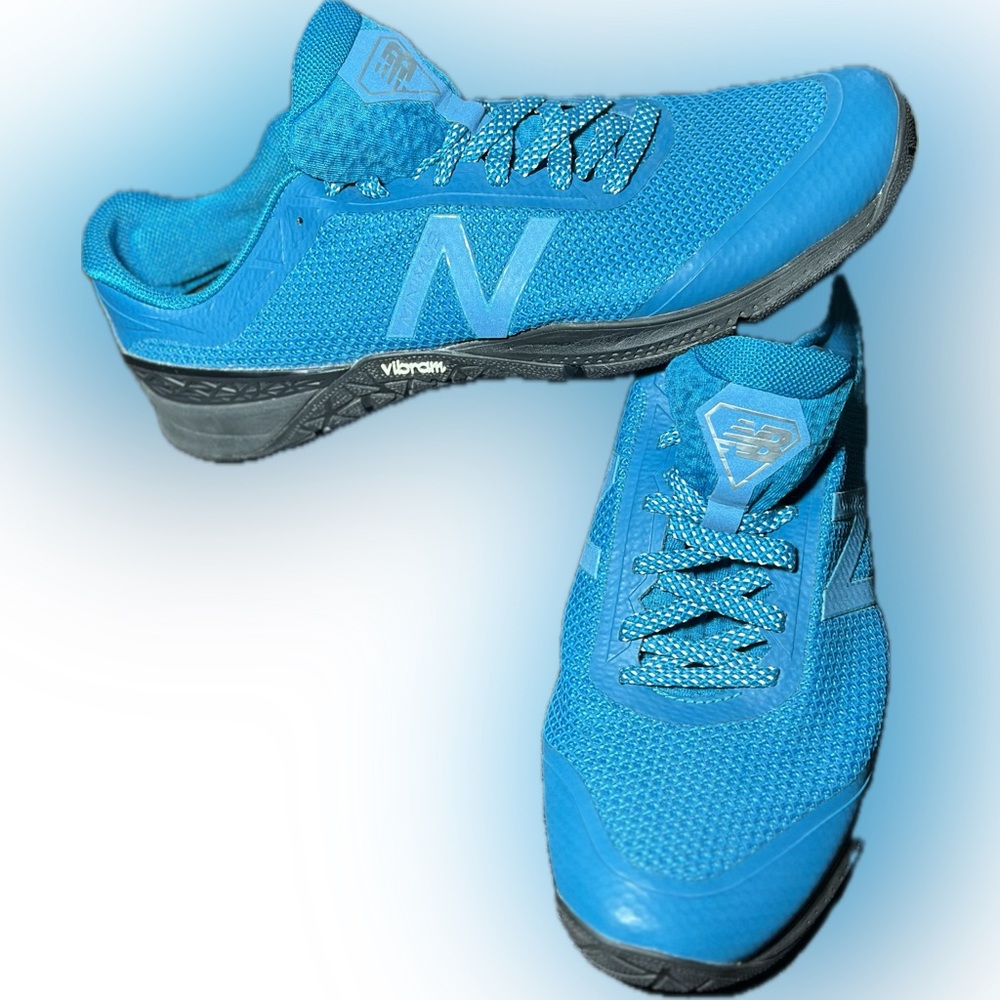 New Balance Men's Minimus Cross Trainer Ozone Blue/Black Vibrant size 14 - Picture 1 of 9
